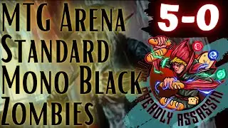 MTG Arena Standard Mono Black Zombie Aggro