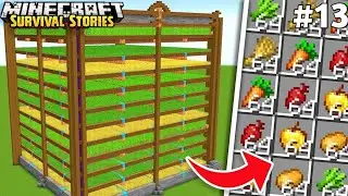 I BUILD AN OP AUTOMATIC FOOD FARM IN MINECRAFT SURVIVAL GAMEPALY #13