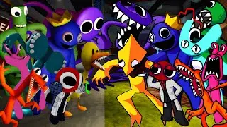 [Chapter 2] Old 3D Rainbow Friends VS New 2D Rainbow Friends Final Ver !!!🎶 (New Yellow Cyan Join)