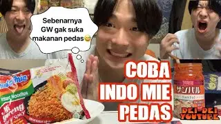 REAKSI MAKAN INDO MIE PEDAS