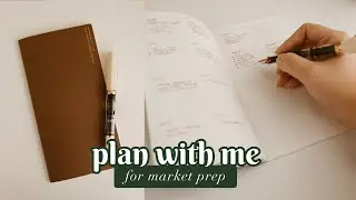 Chatty plan with me for my upcoming market, on my new traveler's notebook planner