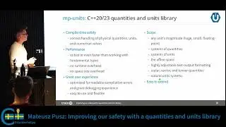 Mateusz Pusz: Improving our safety with a quantities and units library