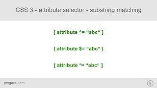 CSS 3 - attribute selectors - substring matching