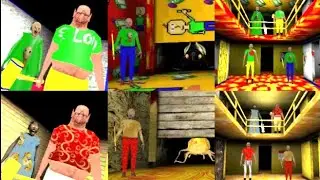 The Twins Baldi Mod Game Over Scenes VS The Twins Rich Mod Game Over Scenes
