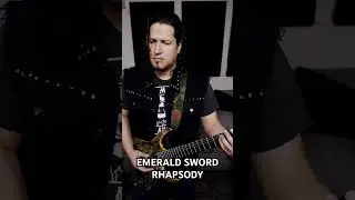 Emerald Sword - Rhapsody Guitar Cover #fabiolione #rhapsody #rhapsodyoffire #symphonicmetal