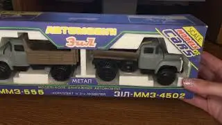 13а. Обзор масштабных моделек ЗИЛ-130 (модификация ММЗ-555 и ММЗ-4502)