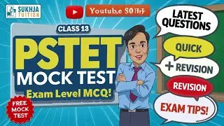 100% ਟੈਟ ਵਿੱਚ ਇਹੀ ਪ੍ਰਸ਼ਨ ਮਿਲਣੇ।MOCK TEST CLASS-13|PSTET PUNJAB|