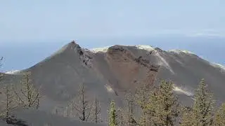 La Palma - Tajogaite volcano east side.