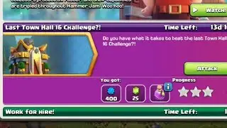 Easy 3 Star On Last Townhall 16 Challenge Clash Of clans GamerSsk7