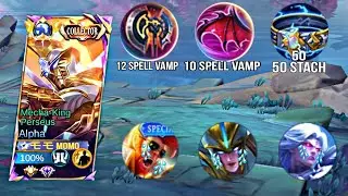 ALPHA TOP GLOBAL BEST BUILD ITEMS AND EMPLEAM 2024 SOLO RANGER MLBB