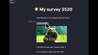 What is conversational survey/form powered by AI?