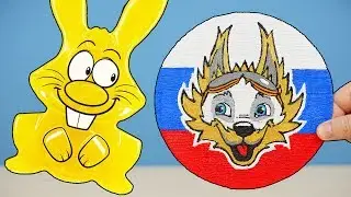 КАК НАРИСОВАТЬ ВОЛКА ЗАБИВАКУ 3Д РУЧКОЙ ДЛЯ ЖЕЛЕЙНОГО ЗАЙЦА ХАРИТОНА