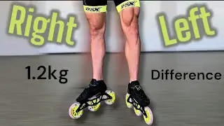 Crazy Legs of a SpeedSkater 🤯 Left vs. Right leg test (Olympic skater Viktor Thorup)