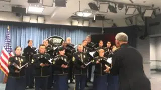 Pentagon The @USArmy Soldier's Chorus stopped by the Pentagon Briefing Room and sang Carol