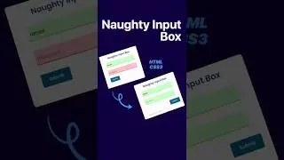 Naughty Input Box #css3 #html5 #js #javascript #webdesign #coding #webui #ux #ui #form