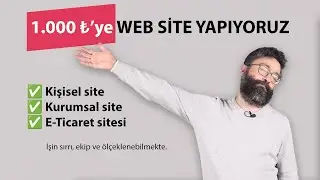 1.000 TL'ye Web Site Yapıyoruz. Ucuz Web Site Nasıl Yapılır? Dikkatli İzleyin Anlatıyorum.