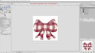 Kerststrik tekenen met Gimp