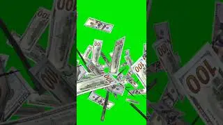 Money Explosion - 100 US Dollars - Modern Bills - Central Blast Effect 
