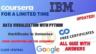 Data Visualization with Python,(week1-6) All Quiz Answers.
