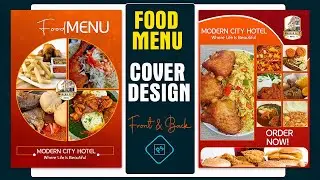 How To Design Modern Food Menu Cover | Photoshop | Tutorials | Step-by-Step