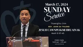 Sunday Service March 17, 2024