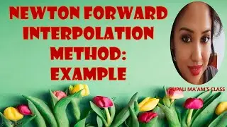 🍓  🎀NEWTON FORWARD INTERPOLATION METHOD : EXAMPLE 🎀  🍓
