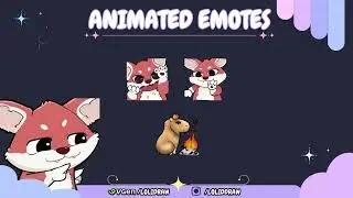 🎨 Custom Twitch Animated Emotes for Streamers – Cute Chibi Art Showcase