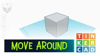 How do you rotate camera view in the TinkerCad?