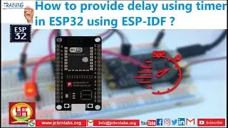 How to provide delay using timer in ESP32 using ESP-IDF ?