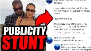 Why Kanye West And Kim Kardashian’s Divorce is a Publicity Stunt😨