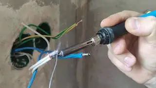 Спайка кабеля(без распаечных коробок) часть 3