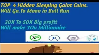 TOP 4 Hidden Gems Coins Buy before bull Run 20X Profit