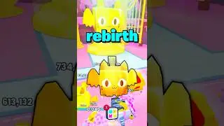 2ND REBIRTH Pet Sim 99 😱🔥 #petsimulator99