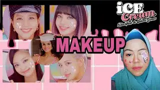 ICE CREAM BODY PAINTING MAKE-UP TUTORIAL🍦|| BLACKPINK X SELENA GOMEZ