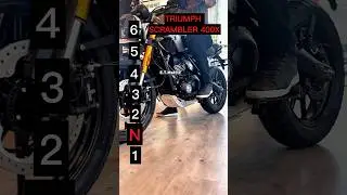 Maximum speed for each gear on a Triumph Scrambler 400x