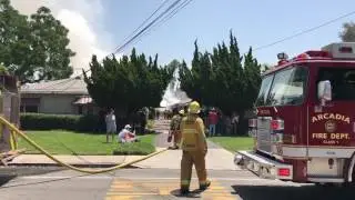 Arcadia Carport Fire