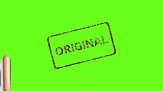 Original Stamp Punch Green Screen Green Screen l HD