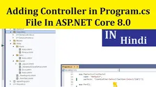 .NET 8.0 Admin Dashboard - Add Controller And Setup Program.cs File | Part 3