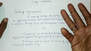 Image Compression in digital image processing.