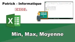 Tuto Excel 2013 - Min, Max, Moyenne