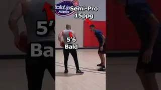 PRO vs BALD!?🏀🤣 #trashtalkers #marthreenez #1v1basketball #kingofthecourt #3pointshooter