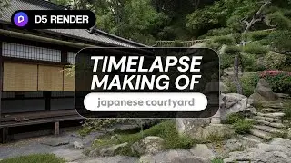 Japanese Garden Making-of Tutorial | Landscape Design with Animated Plant Models | D5 Render