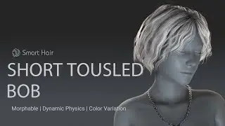 CC3/CC4-iClone7/iClone8 - Short Tousled Bob