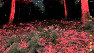 DayZ: Running through a forest at night