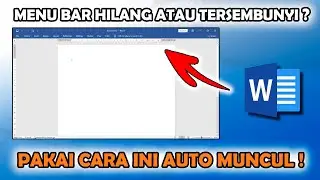 How to Show the Missing Menu Bar in Microsoft Word