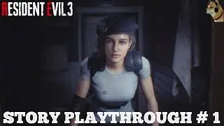 Resident Evil 3 Remake Story Playthrough # 1 - Nightmare Mode - Infinite Ammo