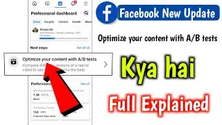 Optimize your content with A/B tests Kya hai Facebook | Optimize your content with A/B tests Kya hai