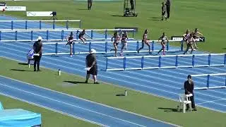 80m Hurdles U14 Women Final, 2025 Australian Athletic Championships, Perth 8/04/2025