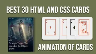 Best 30 stunning HTML and CSS cards | CSS cards animation | CSS cards design