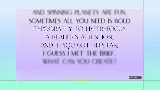 Build along to create a blurred text scroll effect